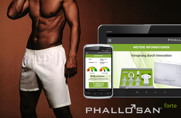 PHALLOSAN forte -sovellus Android- ja iOS-laitteisiin
